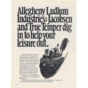  1973 Allegheny Ludlum Jacobsen Lawn Tractor True Temper 