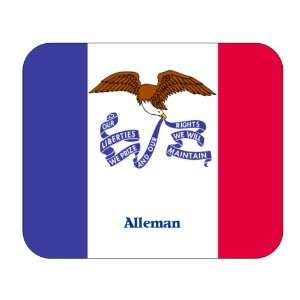  US State Flag   Alleman, Iowa (IA) Mouse Pad: Everything 