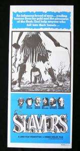 SLAVERS 78 Ron Ely HORROR Slavery daybill Movie Poster  