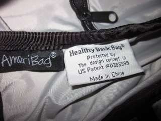 AmeriBag Healthy Back Bag lavender Microfiber shoulder bag sling purse 
