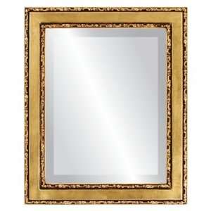    Monticello Rectangle in Gold Leaf Mirror and Frame