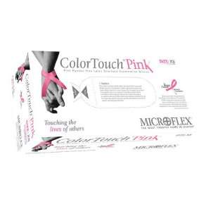 Microflex ColorTouch Pink Powder Free Exam Gloves, Small