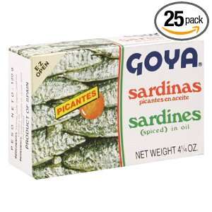 Goya Sardines Spice, 4.25 Ounce Units Grocery & Gourmet Food