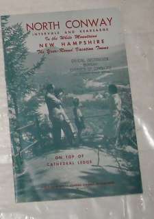 ANTIQUE NORTH CONWAY NEW HAMPSHIRE NH TRAVEL BROCHURE BOOKLET  