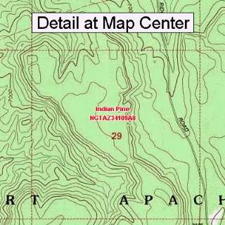  USGS Topographic Quadrangle Map   Indian Pine, Arizona 