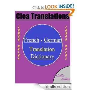 French To German Dictionary (French Edition) Clea Translations 