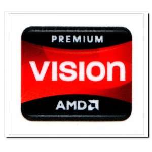 AMD CPU Vision Premium Logo Stickers Badge for Laptop and Desktop Case 