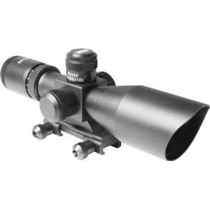   Dual Illuminated Red & Green Rifle Scope, MIL DOT: Sports & Outdoors