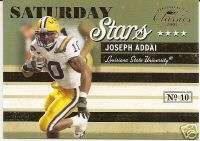 2007 Donruss Classics Sat Stars JOSEPH ADDAI LSU /1000  