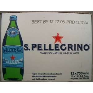 Pellegrino Sparkling Natural Mineral Water 750ml (Pack of 12 