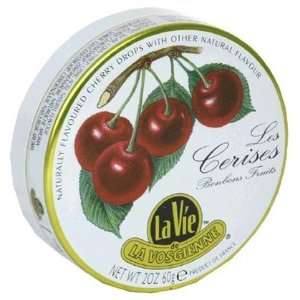 La Vie de La Vosgienne Hard Candy, Cherry, 2 oz, 10 ct (Quantity of 3)