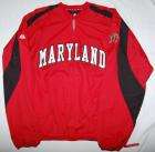 brand new with tags majestic university of maryland terrapins half zip 