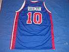 DENNIS RODMAN Signed Detroit Pistons Jersey PSA/DNA Bulls Lakers Spurs 