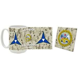  US Army Fort Hood TX III Corps 2 Coffee Mug/Coaster 