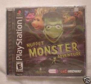 MUPPET MONSTER ADVENTURE PS1 GAME BRAND NEW, SEALED! 031719268498 