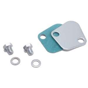 Spectre 42473 Chromed Fuel Block Off Plate   Includes Gasket & Chromed 