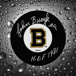 Johnny Bucyk Boston Bruins Autographed Puck