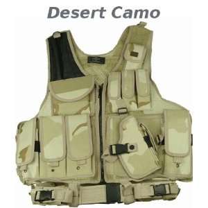  Desert Camouflage Deluxe Tactical Vest