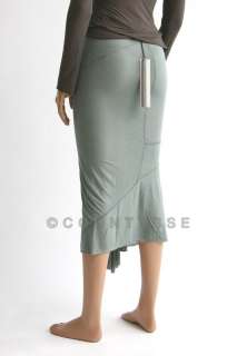 NEW RICK OWENS BEAUTIFUL SKIRT RO609 turquoise & creme in shop  