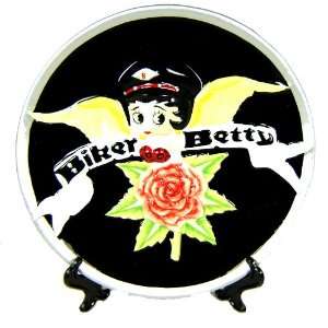   Betty Boop Collector Plate by NJ Croce   Biker Angel: Kitchen & Dining