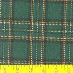  58 Wide Wool Blend Ireland Plaid Fabric By The Yard 