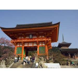  Red Temple Gate, Kiyomizu Dera Temple, Kyoto, Japan 