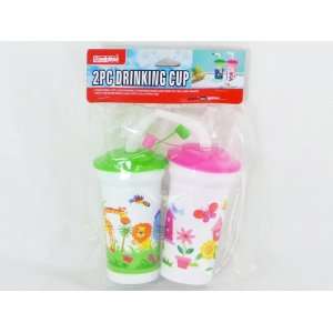  2 Piece Drinking Cup with Straw and Cap Baby