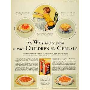 1928 Ad Puffed Rice Wheat Cereal Quaker Oats Company   Original Print 