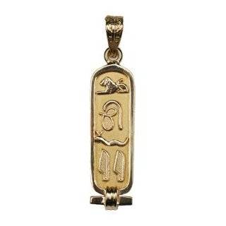  Cartouche Pendant with LOVE in Ancient Egyptian Hieroglyphics 