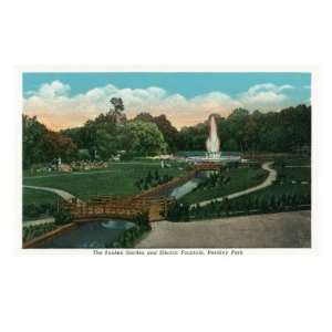  Hershey, Pennsylvania, View of Hershey Park Sunken Garden 