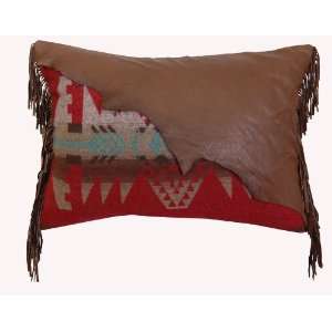    Yellowstone Fabric and Leather Pillow Sham WD 1134