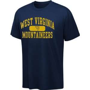  West Virginia Mountaineers Navy Piller T Shirt: Sports 