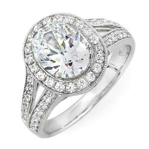 Ct. Oval Cut Diamond Engagement Ring H, VS1  