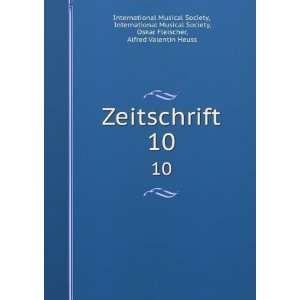   Fleischer, Alfred Valentin Heuss International Musical Society Books