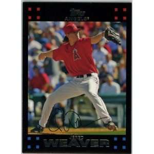  Jered Weaver Anaheim Angels 2007 Topps Red Letters #75 