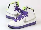Nike Air Troupe Mid White/Silver/Purple Dance Womens 324922 101