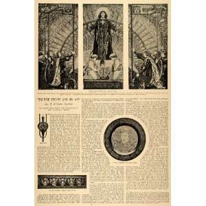  1896 Article Fire Etcher Art WIlliam Fosdick Joan Arc 