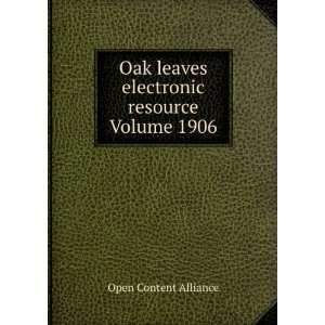   leaves electronic resource Volume 1906: Open Content Alliance: Books