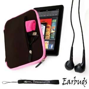    Pink Trim Carrying Sleeve Designed Slim For ViewSonic ViewPad e70 