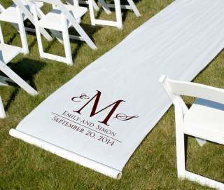 Personalized Aisle Runner   Choose Colors, Design  