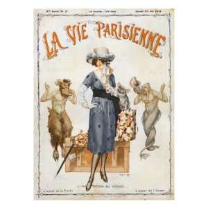 La Vie Parisienne, Magazine Cover, France, 1919 Premium Poster Print 
