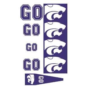   Kansas State Wildcats Animated 3 D Auto Spin Flags