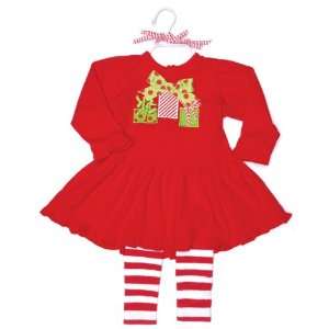  Select Size: Baby Christmas Present Dress and Leggings (0 