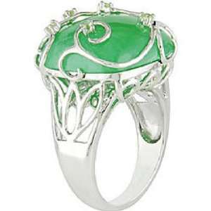 com Paris Jewelry Sterling Silver Green Jade and Peridot Ring Paris 