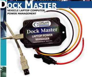 Dock Master   Vehicle Laptop Computer Power Management  