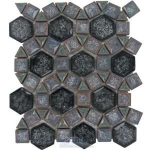  Bergammo   patterned crackle glass bella elia mosaic tile 