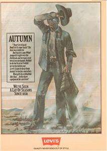 Vintage ads Levis Western Wear 4 Seasons by Gary Meyer  