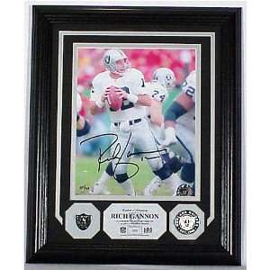  Rich Gannon Autographed Photomint with Gold Coin and Team 