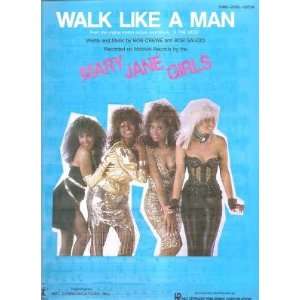  Sheet Music Walk Like A Man Mary Jane Girls 182 