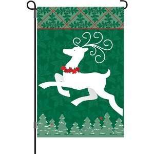  Joyful Reindeer Garden Flag: Home & Kitchen